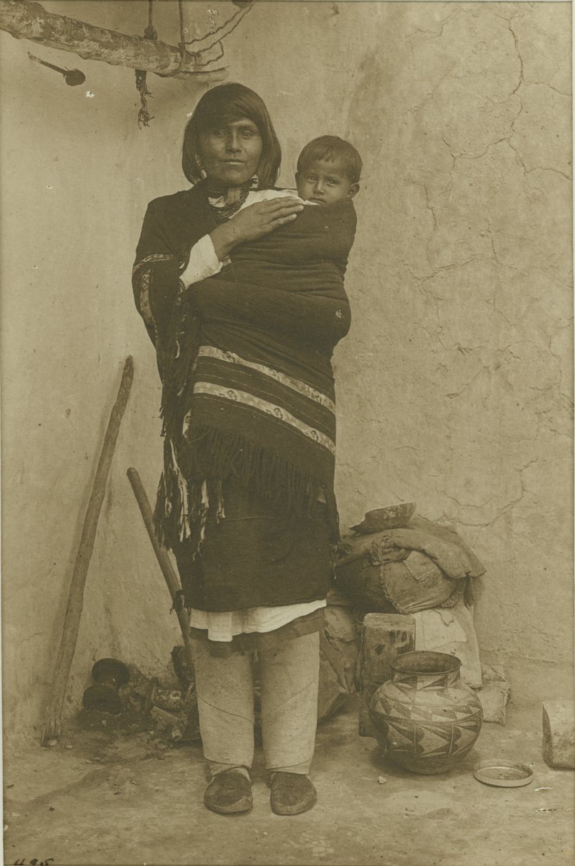 Acoma, Maria con il suo Bambino, 1900 da Adam Clark Vroman