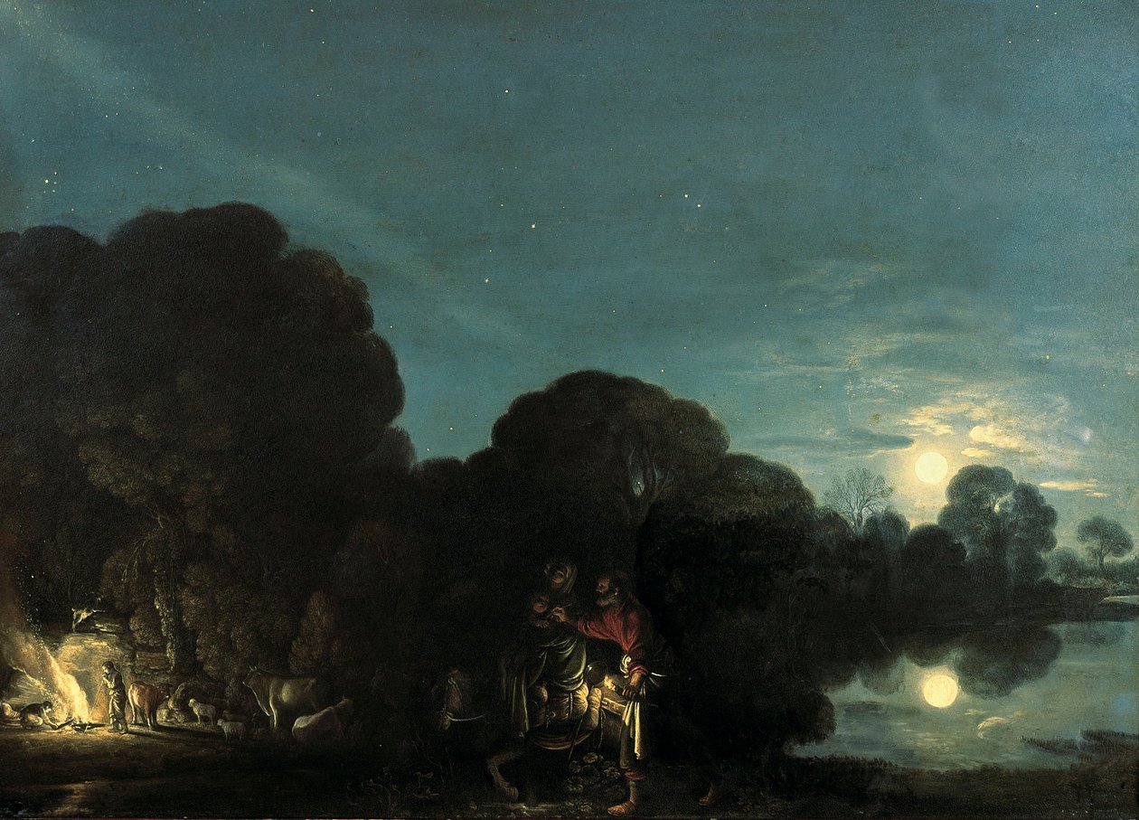 La fuga in Egitto da Adam Elsheimer
