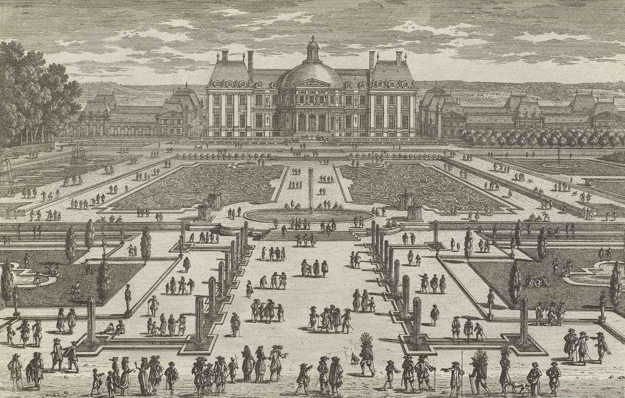 Veduta di Vaux-Le-Vicomte, 1680 da Adam Perelle