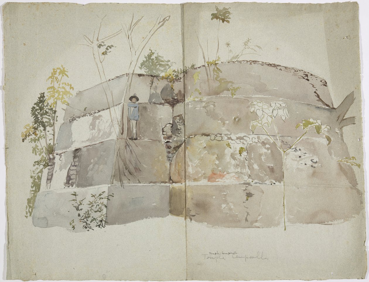 Un tempio a Cempoalla da Adela Breton