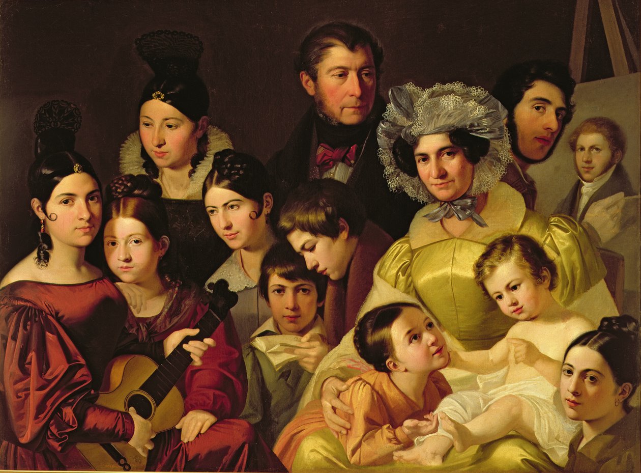 La famiglia Malatesta, 1835 da Adeodato Malatesta or Malatesti