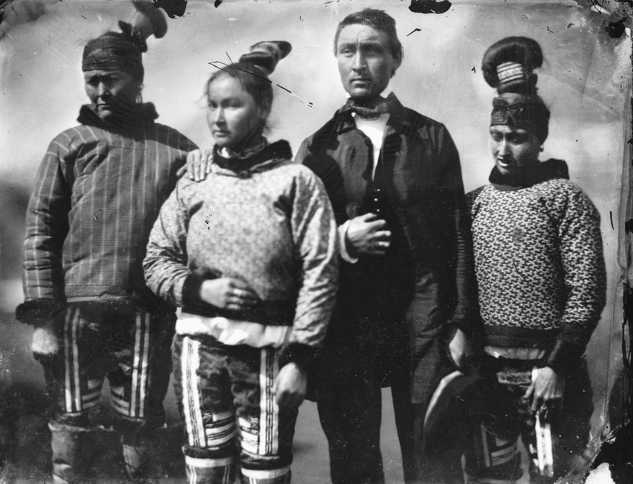 Gruppo Inuit da Admiral Edward Augustus Inglefield