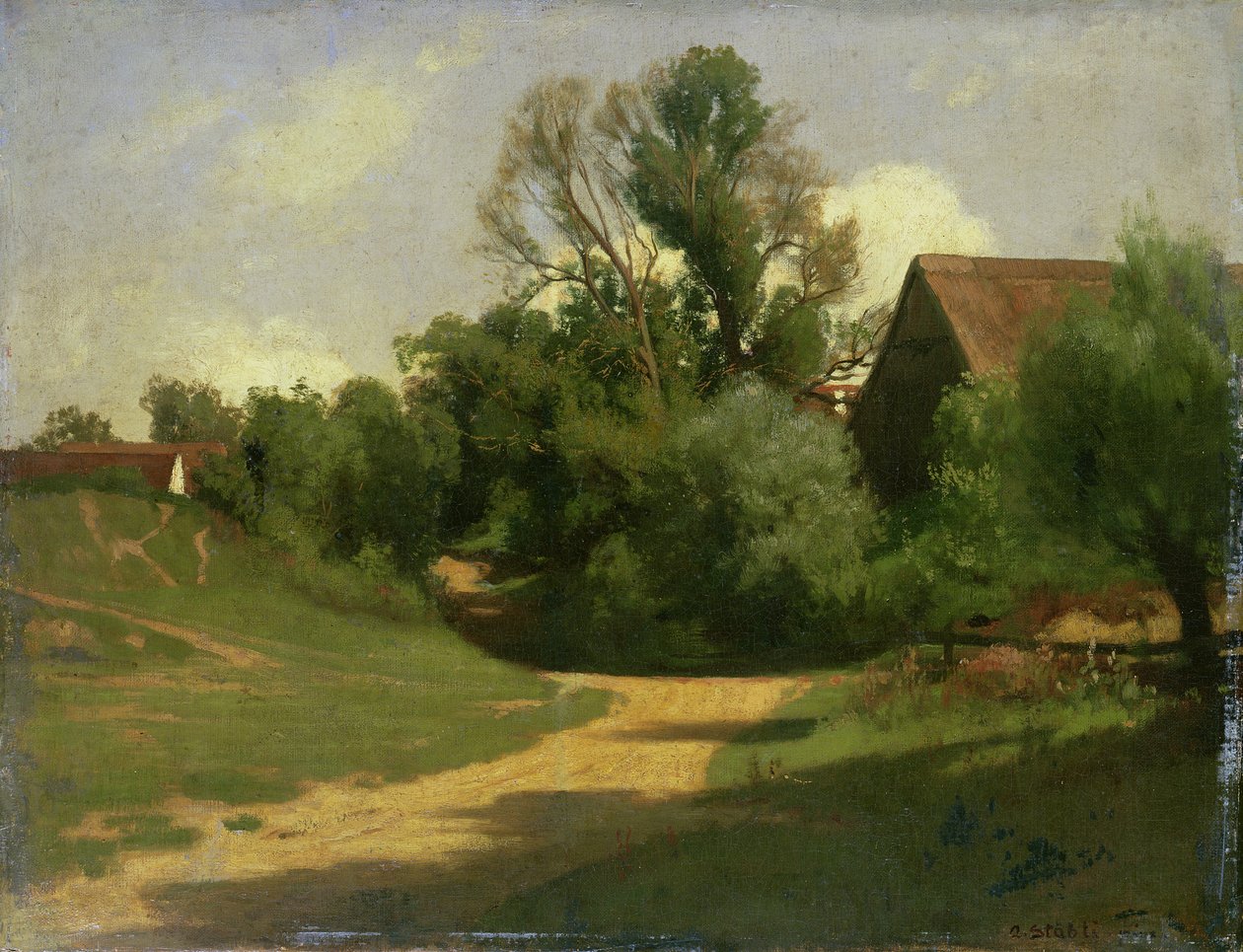 Paesaggio vicino a Oberaudorf da Adolf Stabli