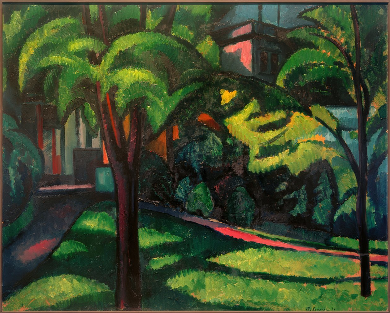 Paesaggio del parco da Adolf Erbslöh