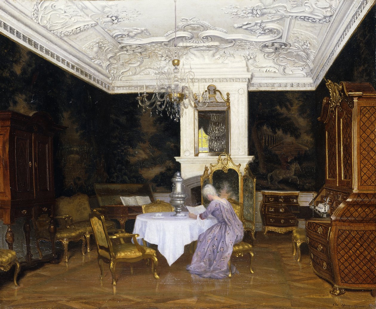 Fredensborg da Adolf Heinrich Hansen