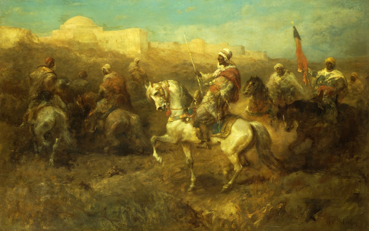 Cavalieri arabi in marcia da Adolf Schreyer