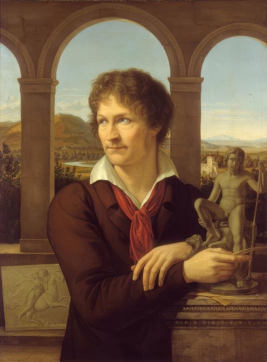 Ritratto dello scultore Bertel Thorvaldsen da Adolf Senff