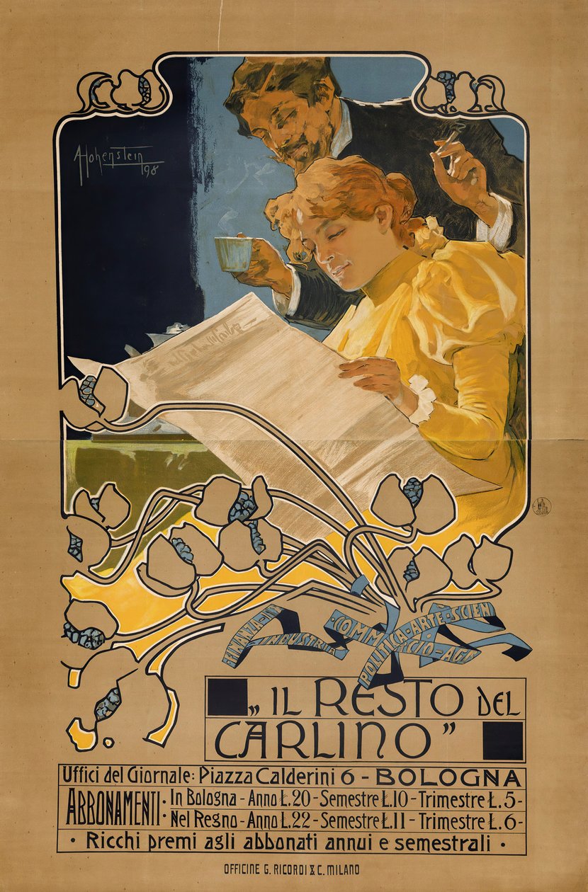 Il Resto del Carlino, 1898 da Adolfo Hohenstein