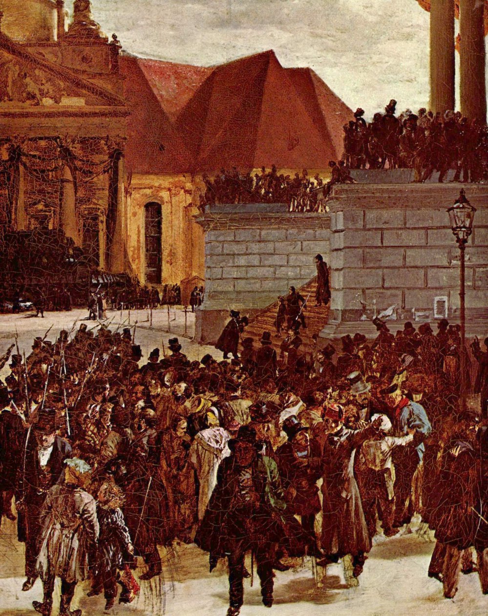 Esposizione dei caduti di marzo da Adolph Menzel