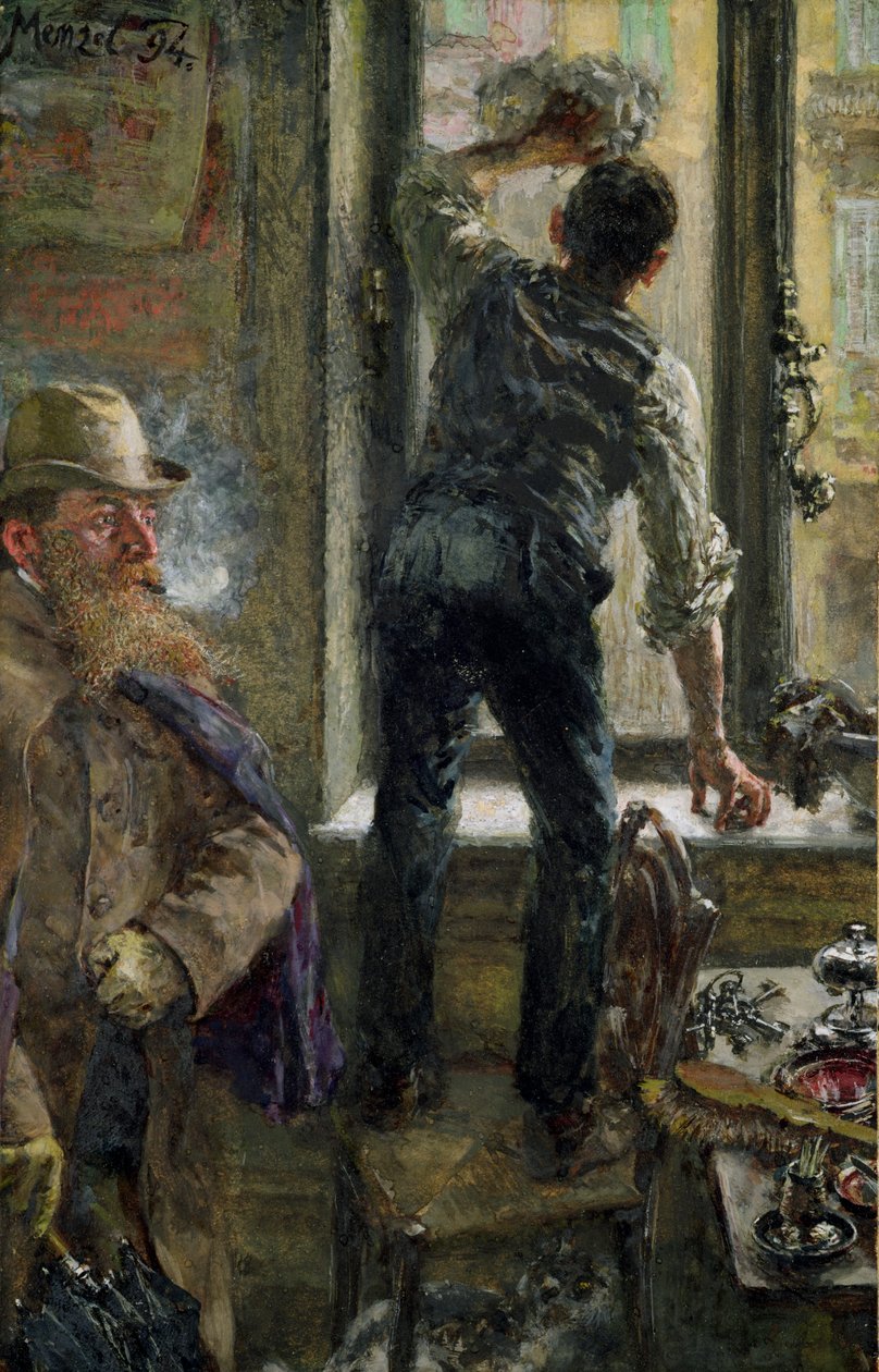 Colazione al caffè, 1894 da Adolph Menzel