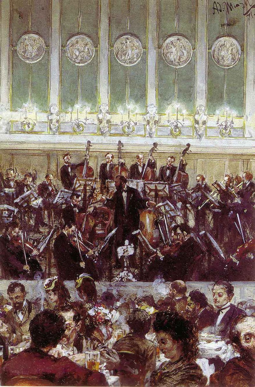 Concerto della Bilsekapelle di Berlino da Adolph Menzel