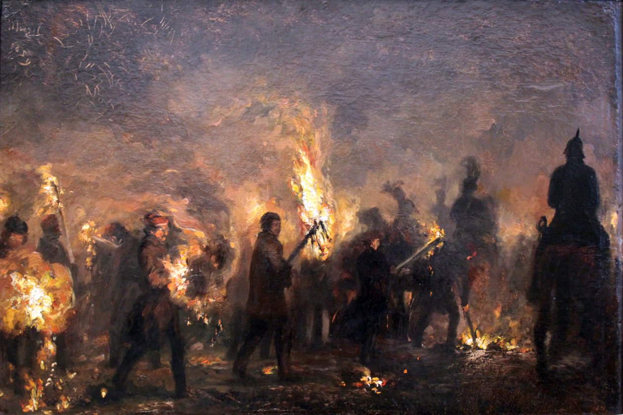 Fiaccolata degli studenti da Adolph Menzel