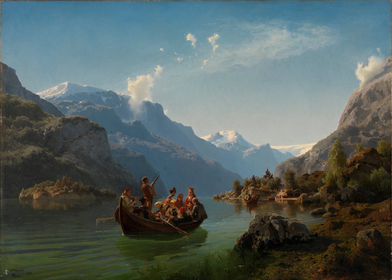 Viaggio Nuziale a Hardanger da Adolph Tidemand