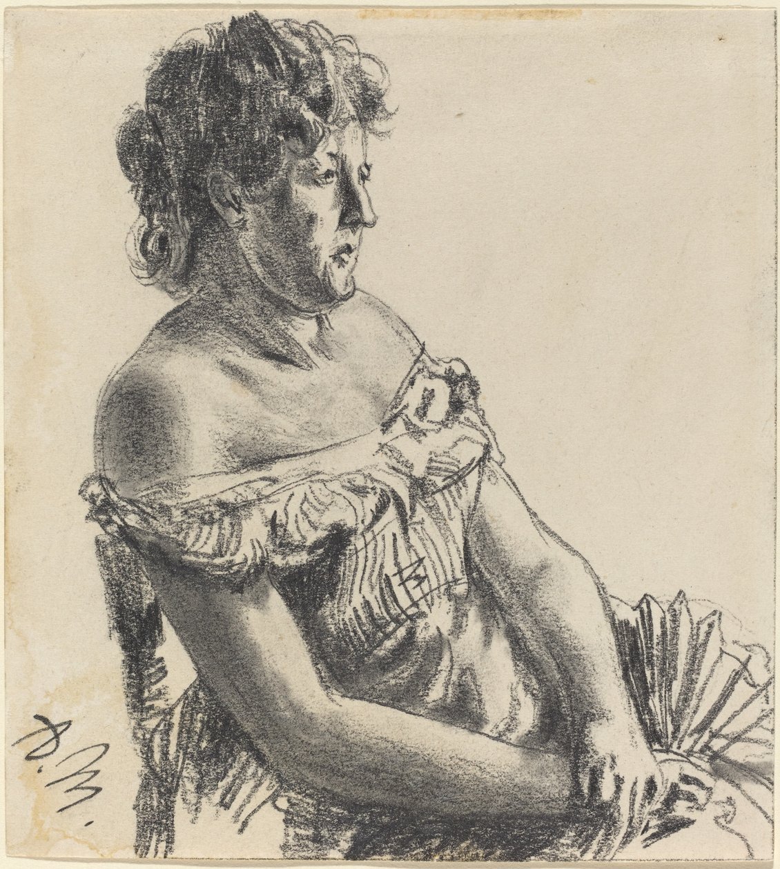 Donna in abito da corte da Adolph Menzel