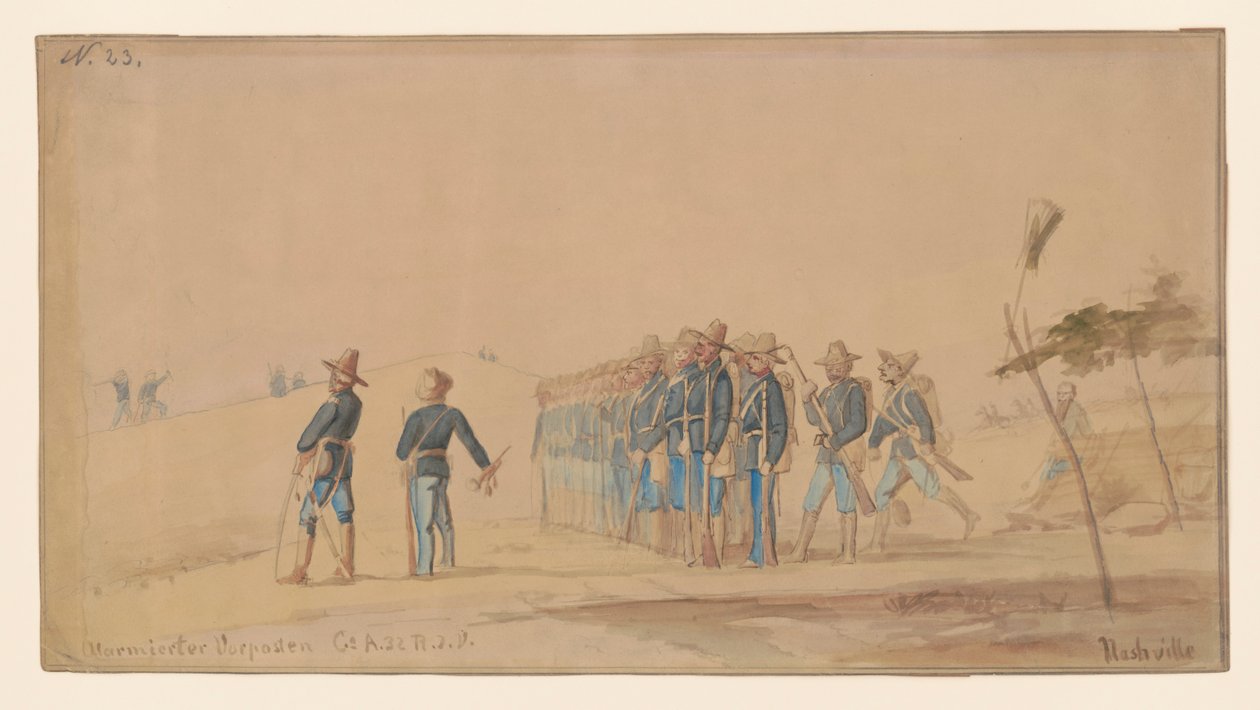 Avamposto allertato, Compagnia A, Nashville, Tennessee da Adolph Metzner