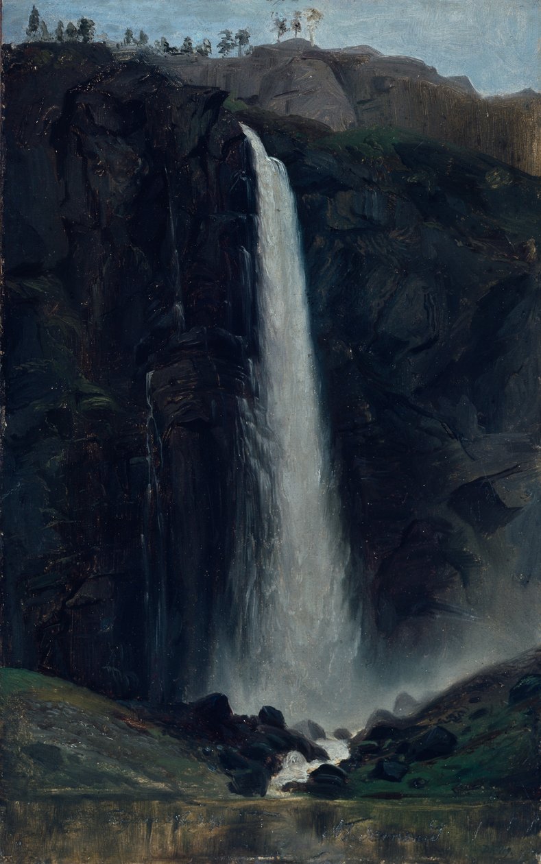 Cascata di Feigum (dipinto) da Adolph Tidemand