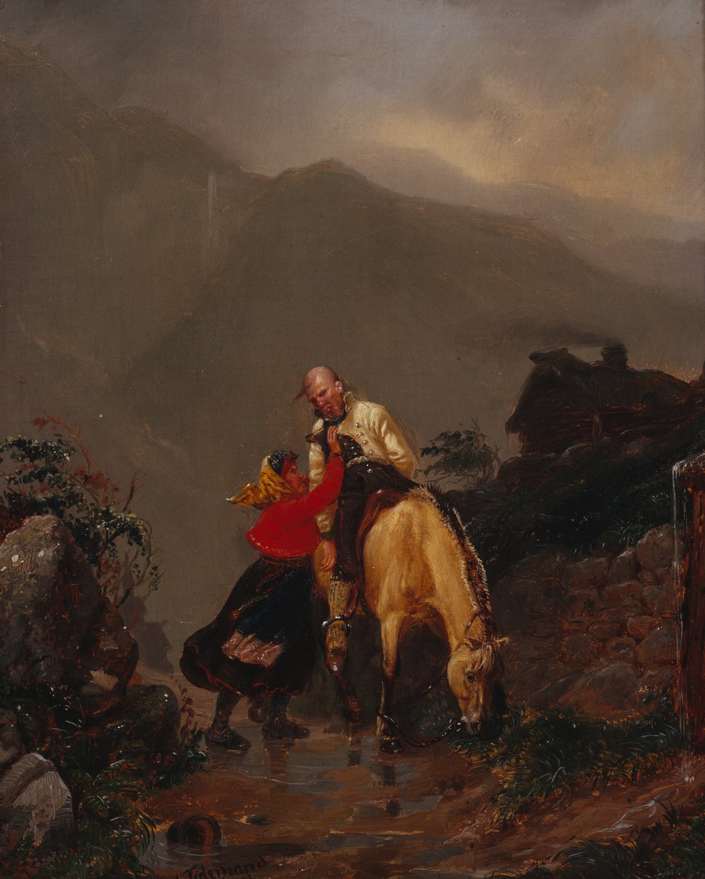 Dalla chiesa da Adolph Tidemand