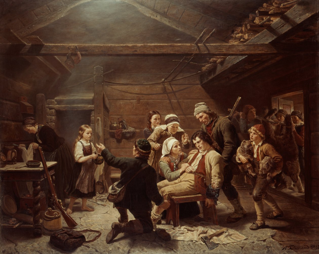 Il ritorno dei cacciatori di orsi da Adolph Tidemand