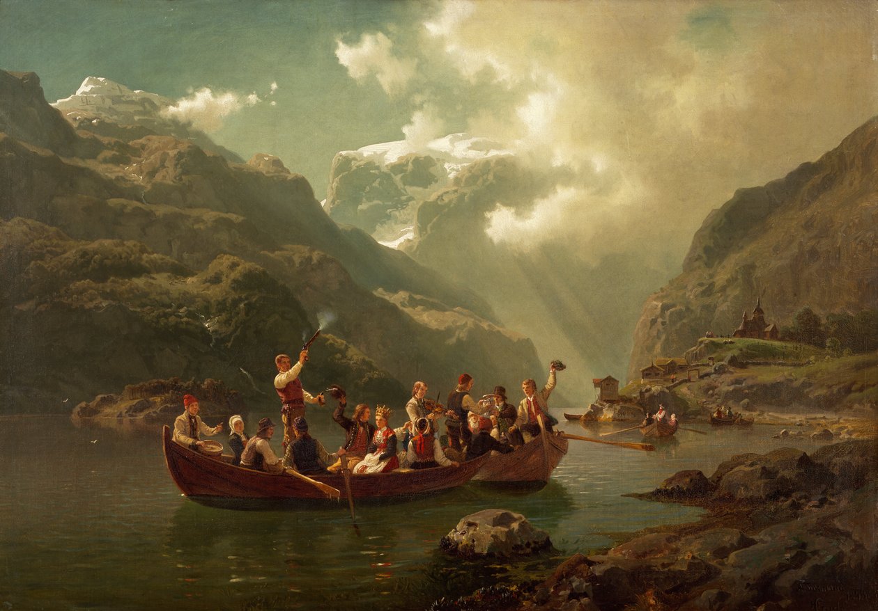Matrimonio a Hardanger da Adolph Tidemand