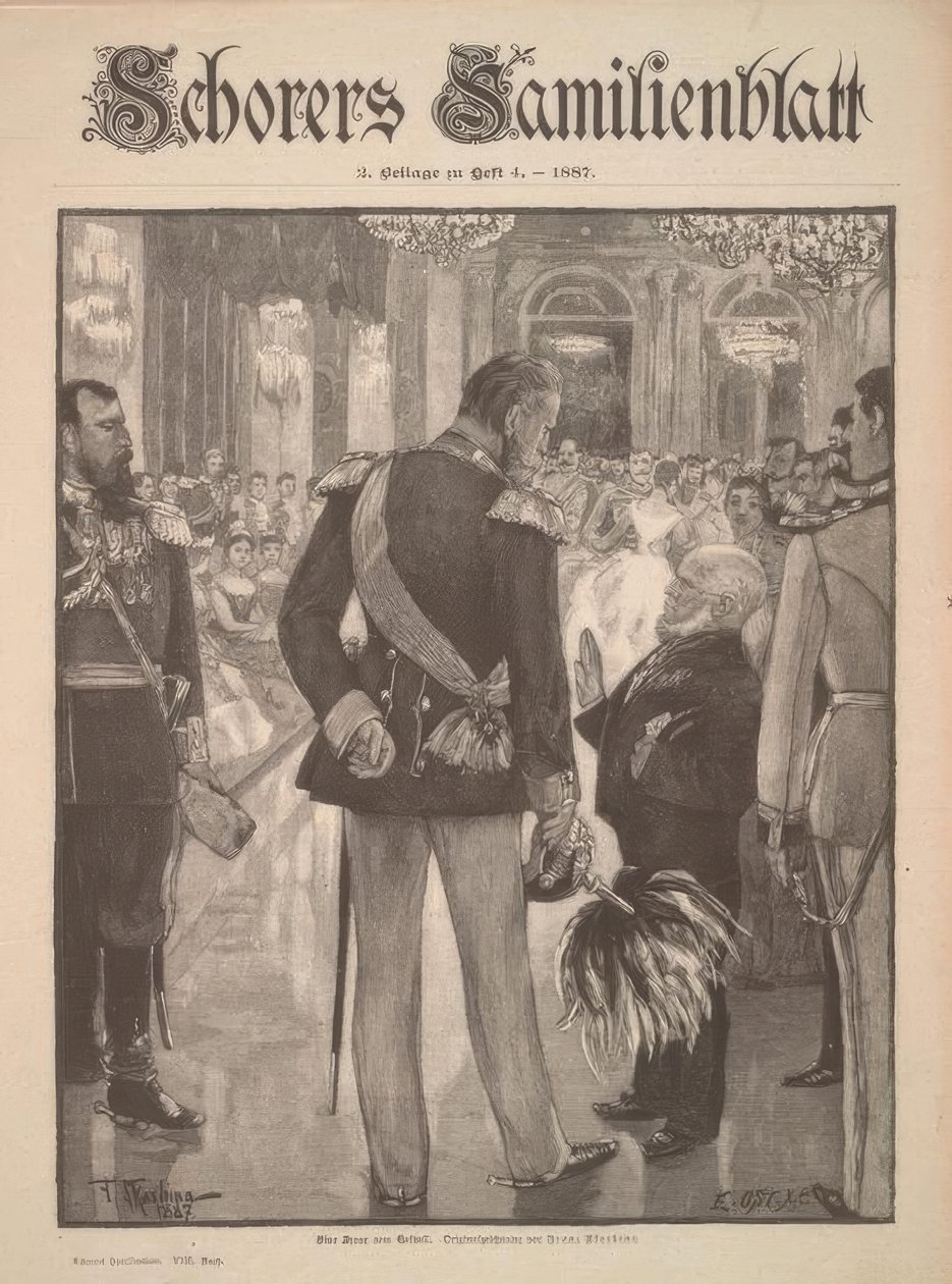 Una scena dal ballo di corte da Adolph Menzel