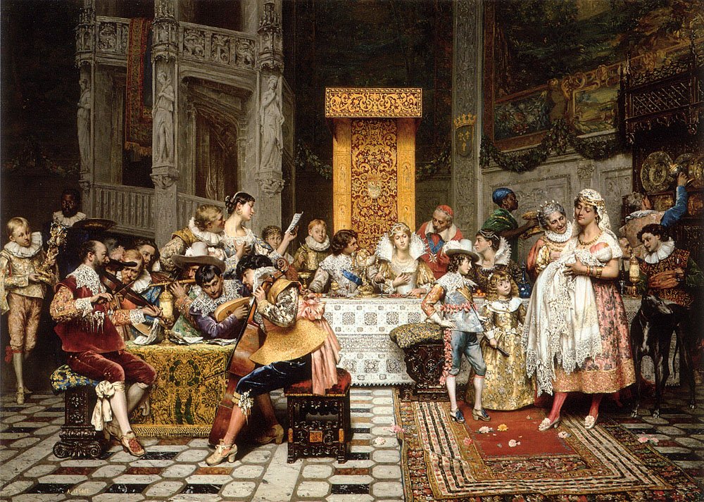 Battesimo del Conde da Adolphe Alexandre Lesrel