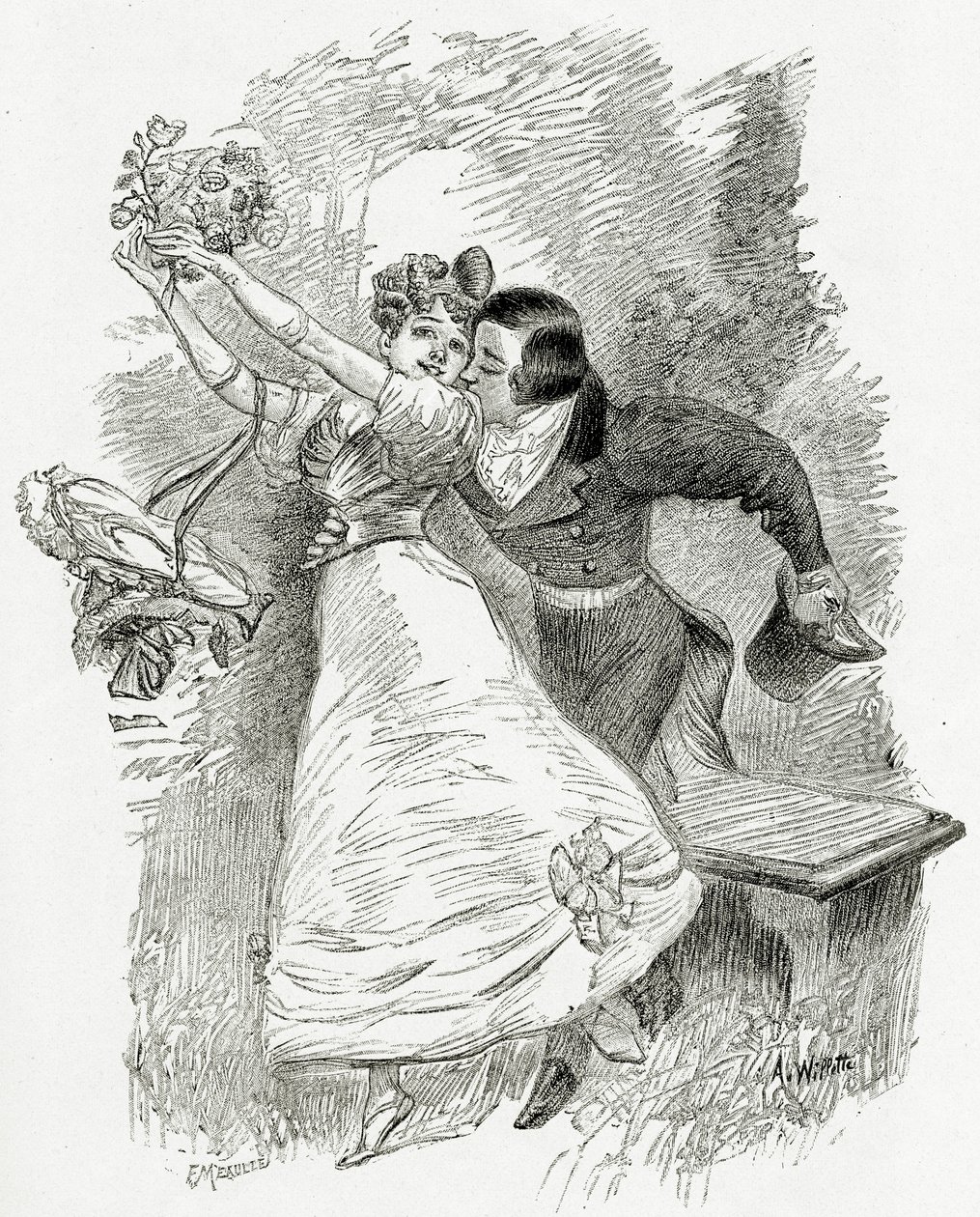 Illustrazione da Toute la Lyre, XIX secolo da Adolphe Leon Willette