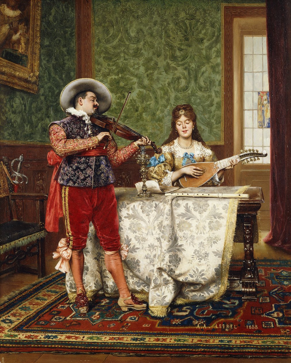 Il Duetto da Adolphe Alexandre Lesrel