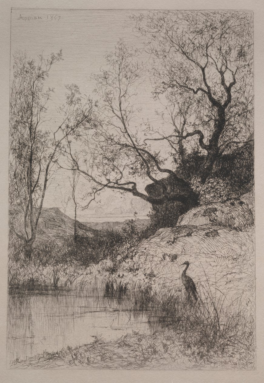 Uno stagno, 1867 da Adolphe Appian