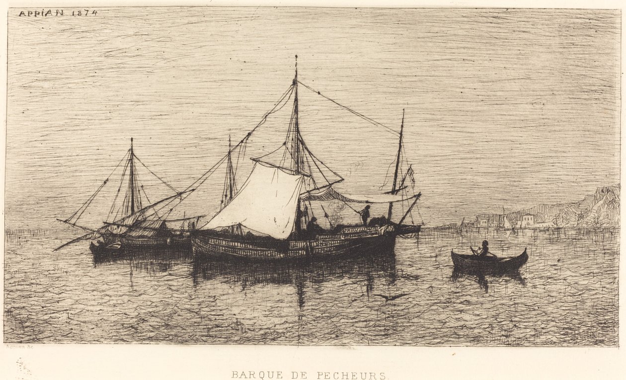 Barca di Pescatori da Adolphe Appian