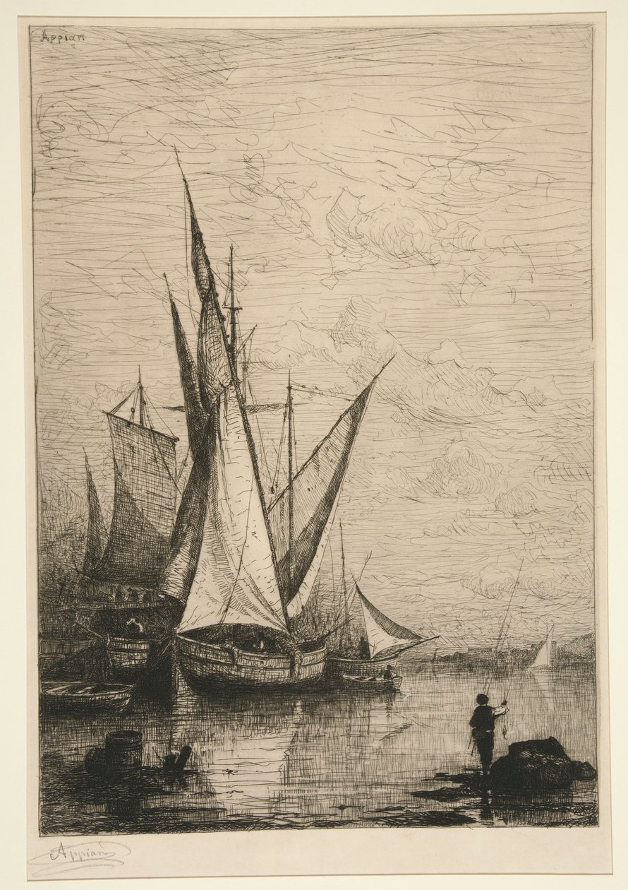 Il porto di Genova da Adolphe Appian