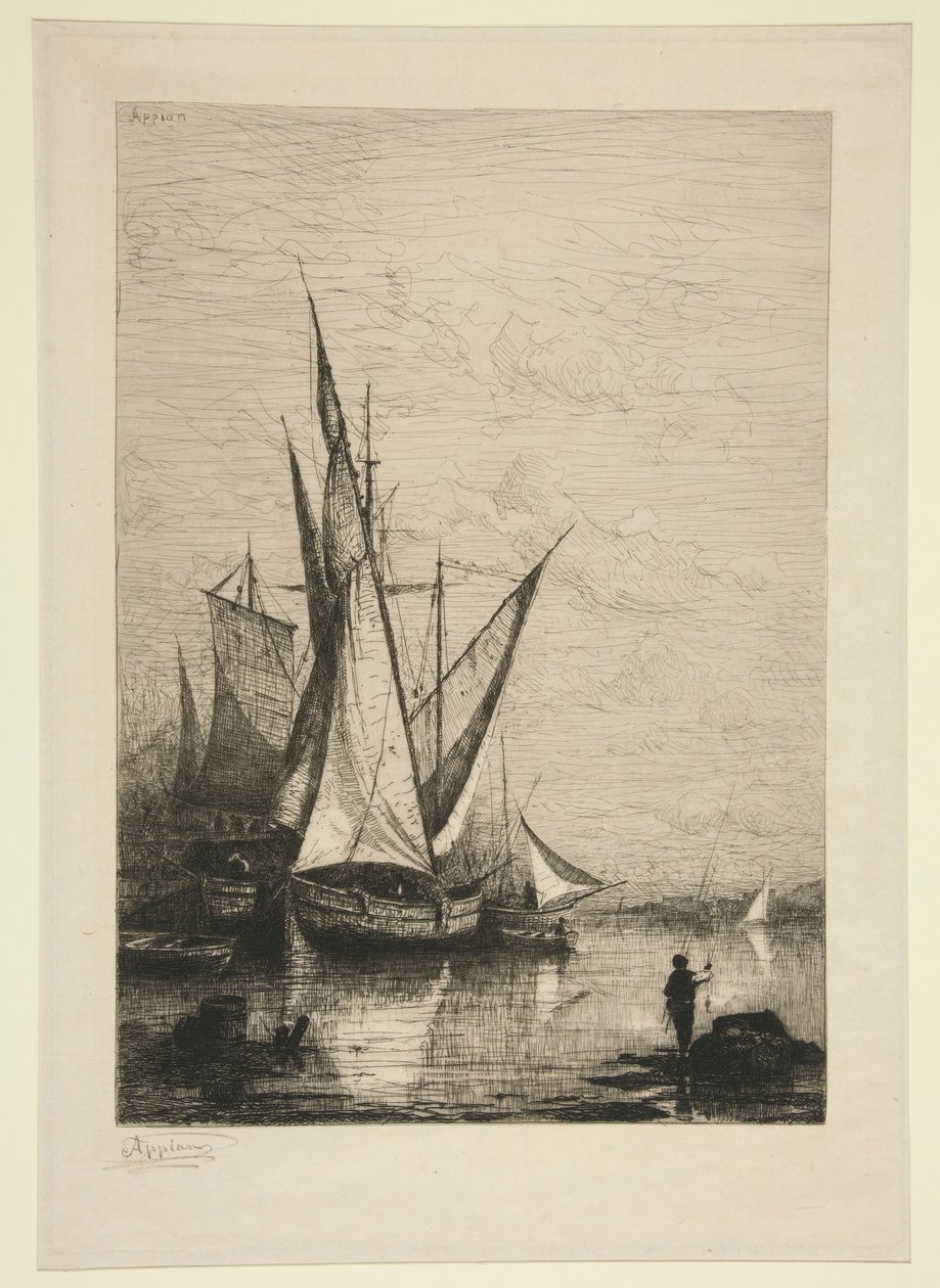 Il porto di Genova da Adolphe Appian