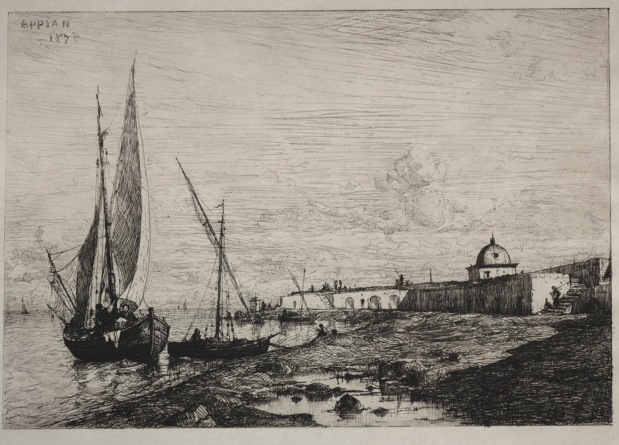 Il porto di San Remo da Adolphe Appian