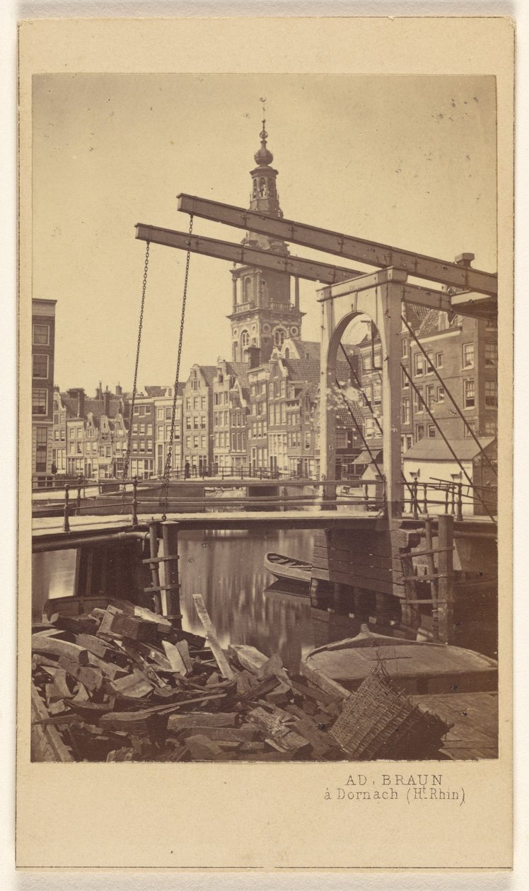 Amsterdam. Quai Raamgracht. da Adolphe Braun
