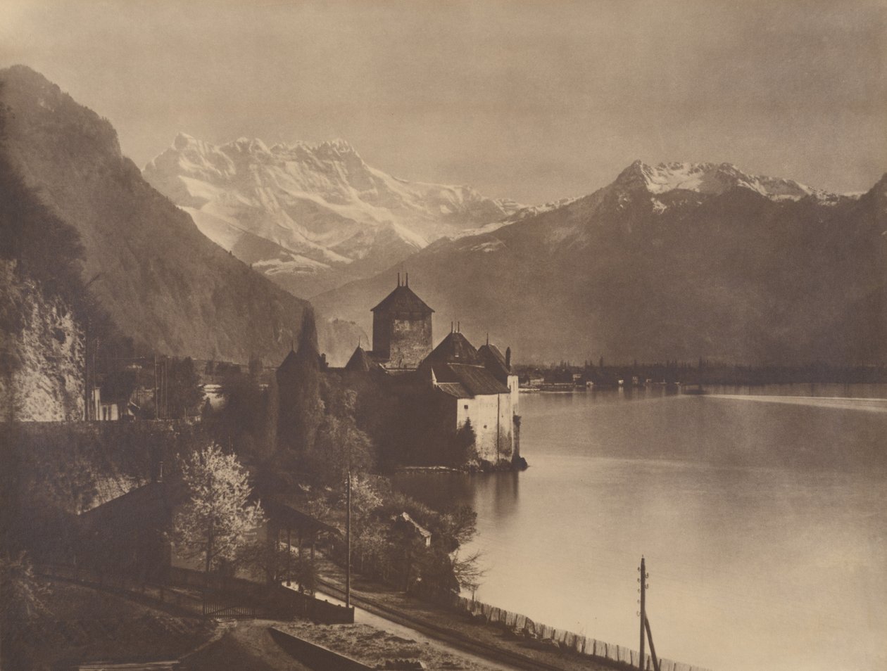Castello di Chillon da Adolphe Braun