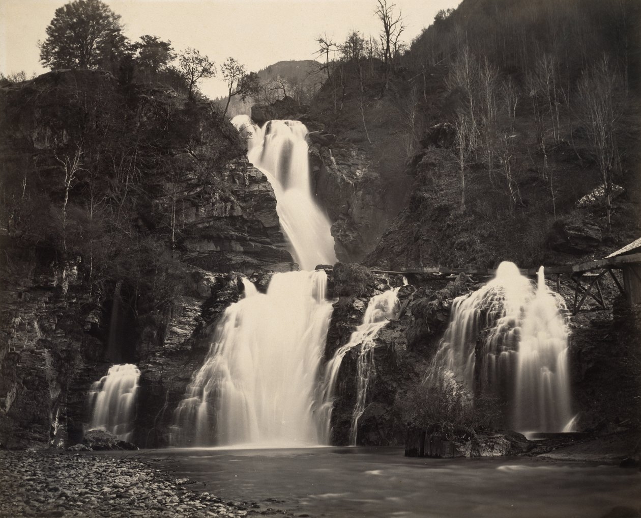 Cascate del Reichenbach, c.1860 da Adolphe Braun