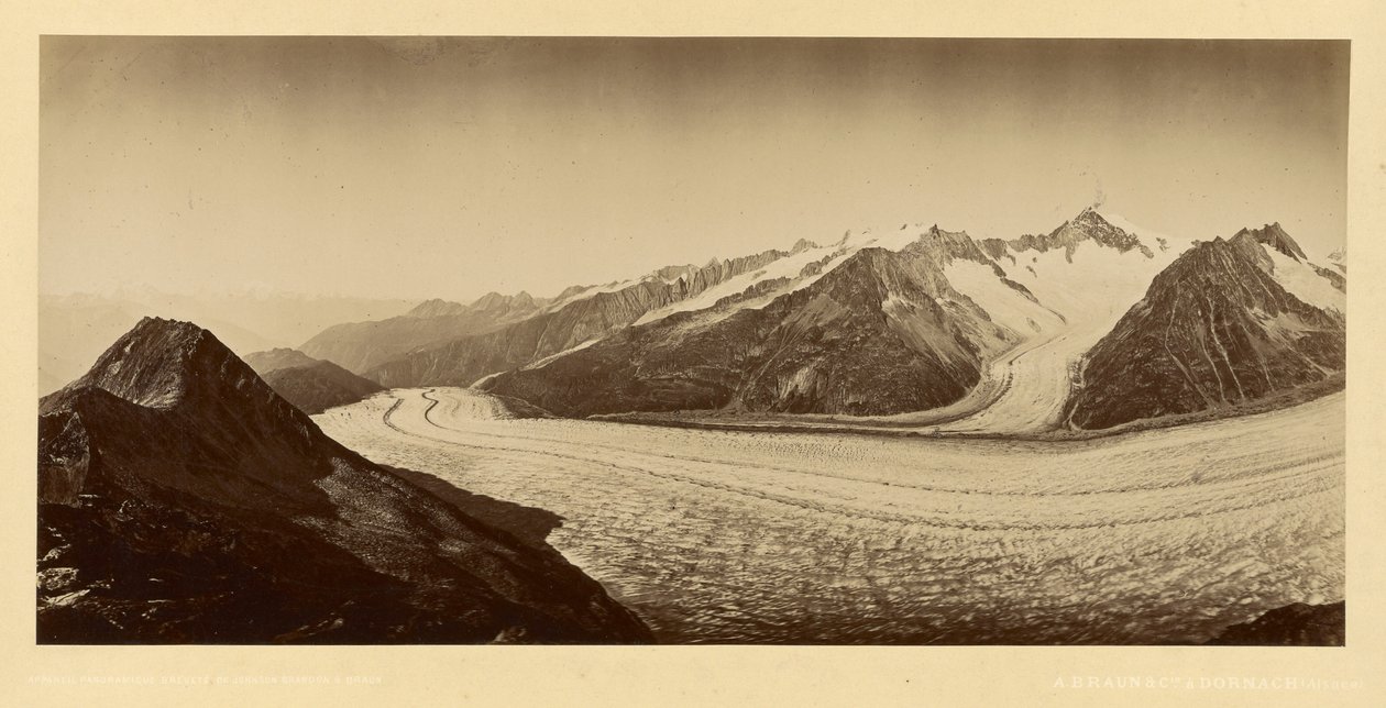 [Passo di montagna innevato] da Adolphe Braun