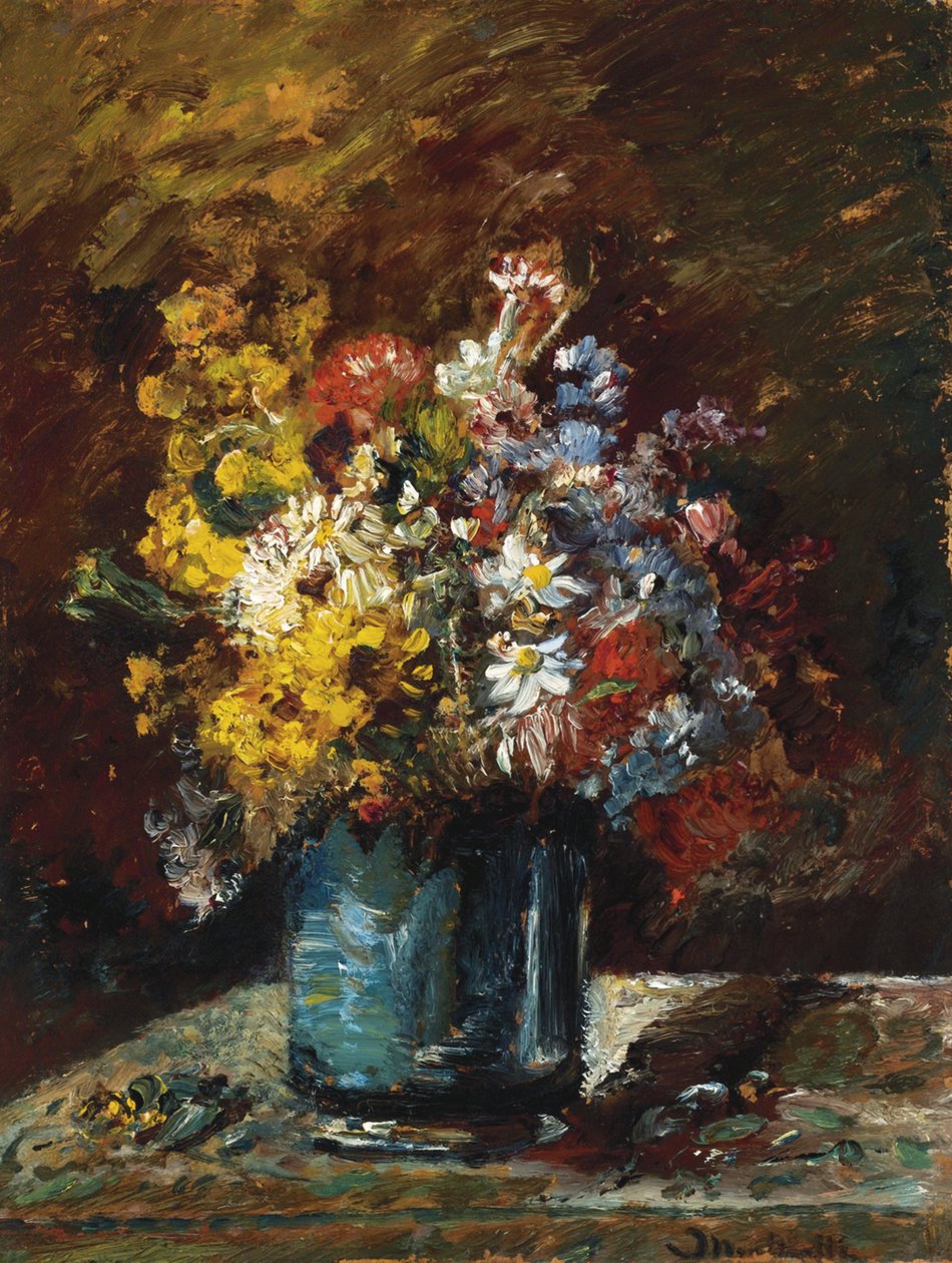 Fiori diversi da Adolphe Joseph Thomas Monticelli