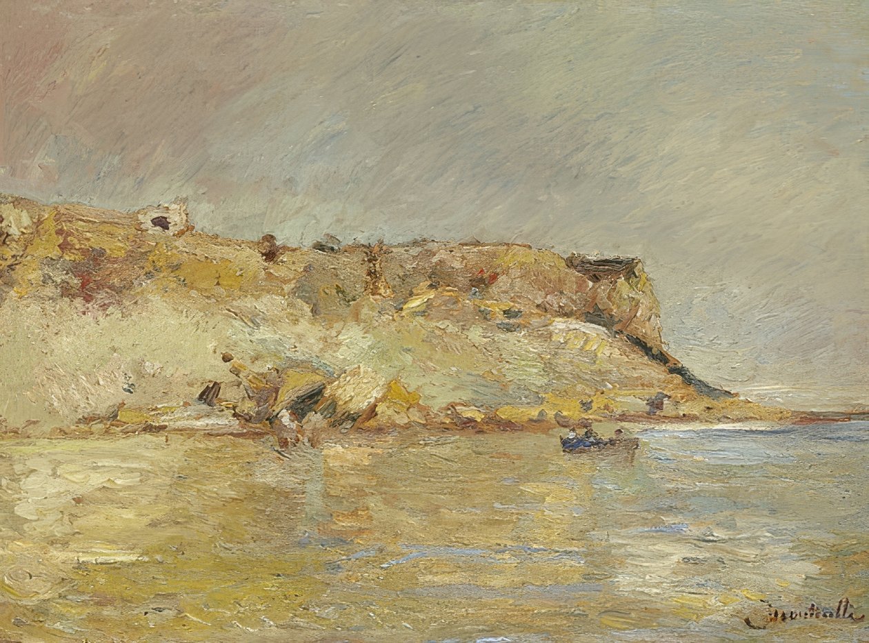 Costa rocciosa da Adolphe Joseph Thomas Monticelli