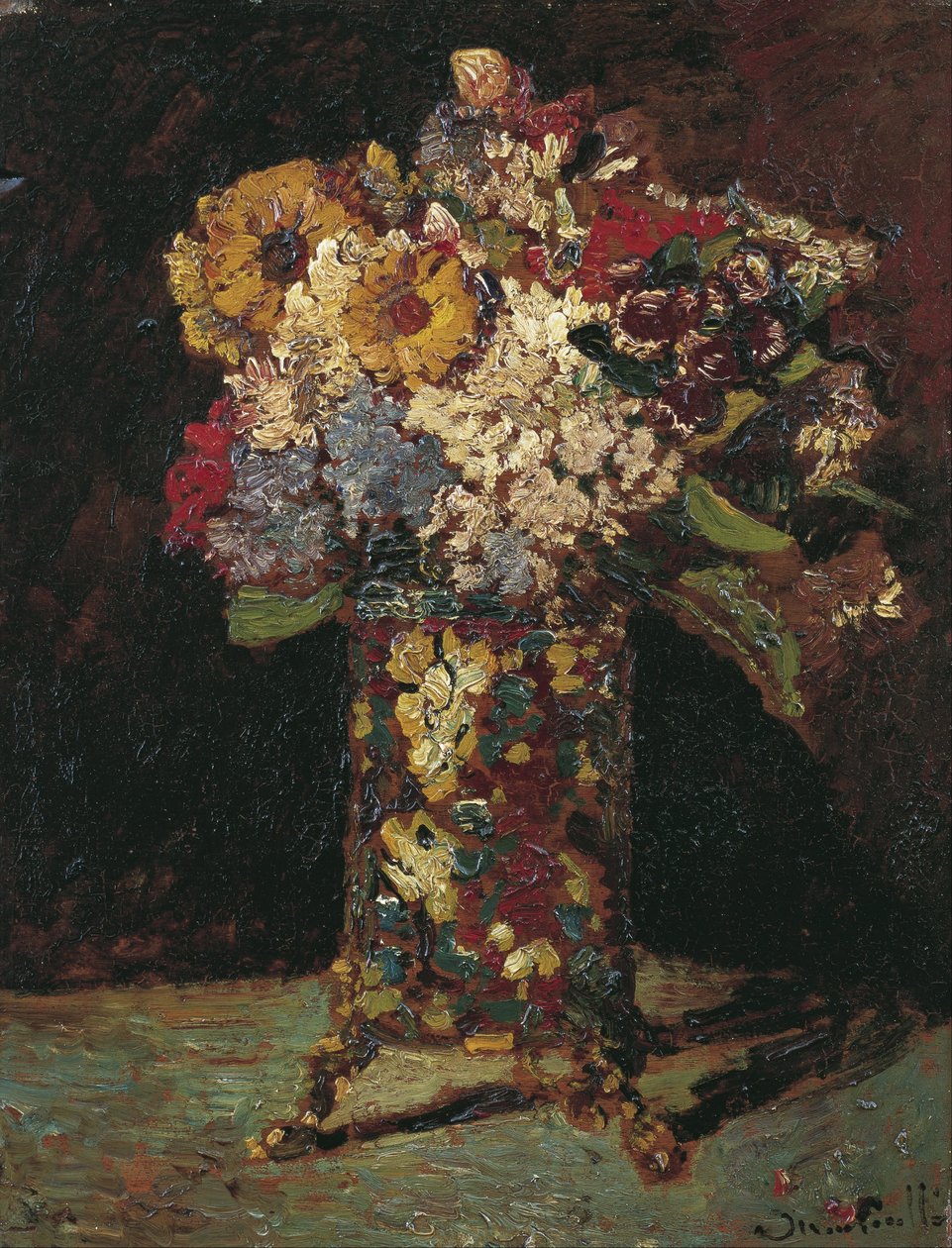 Natura morta di fiori da Adolphe Joseph Thomas Monticelli