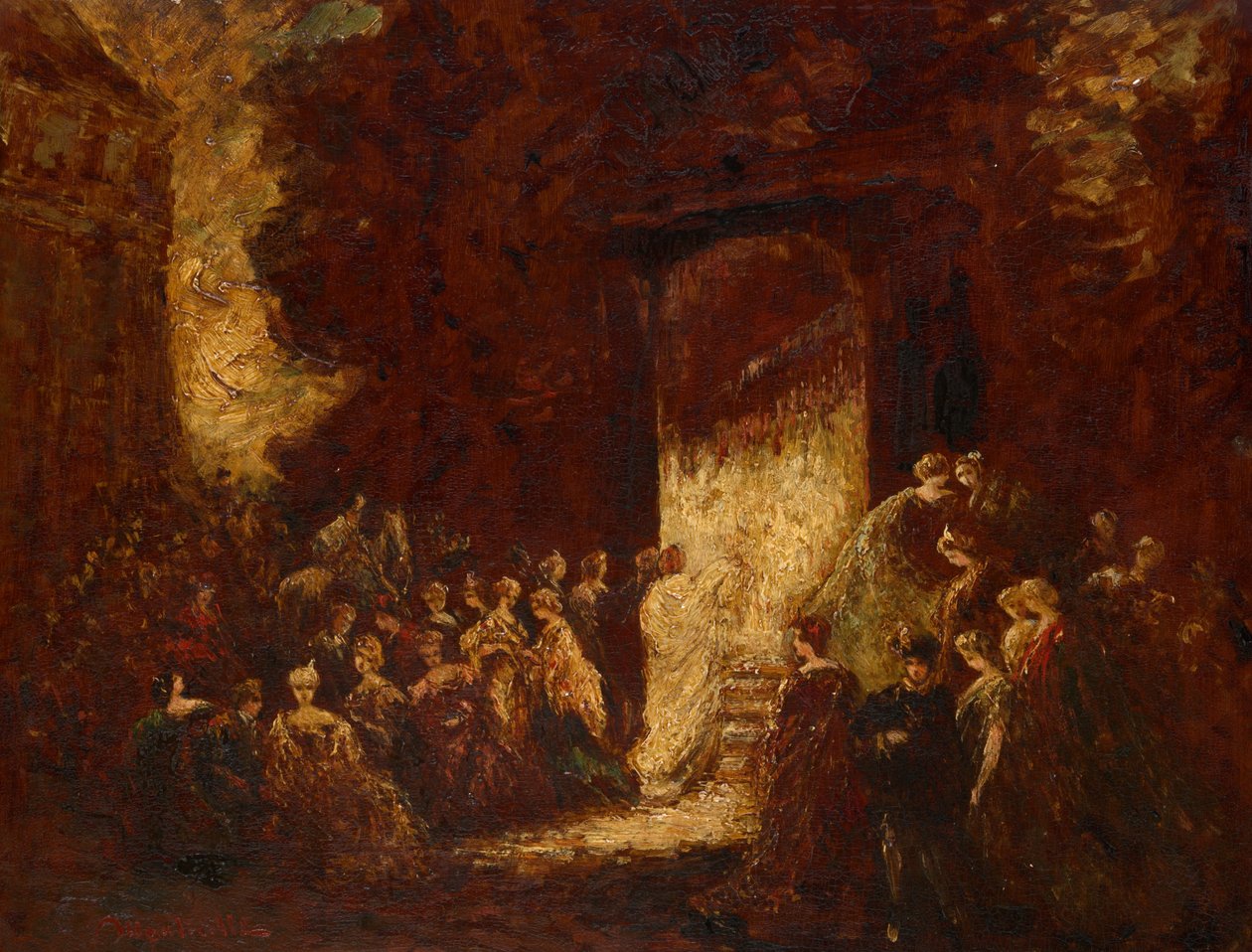 Pomeriggio di festa da Adolphe Joseph Thomas Monticelli