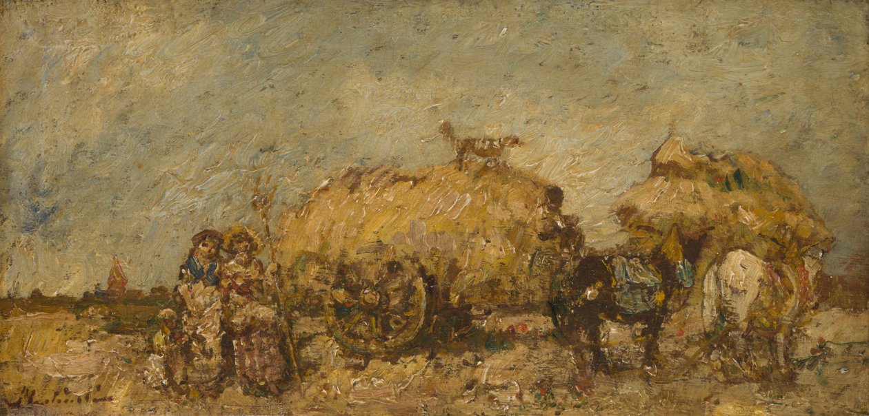 Il campo di fieno da Adolphe Joseph Thomas Monticelli