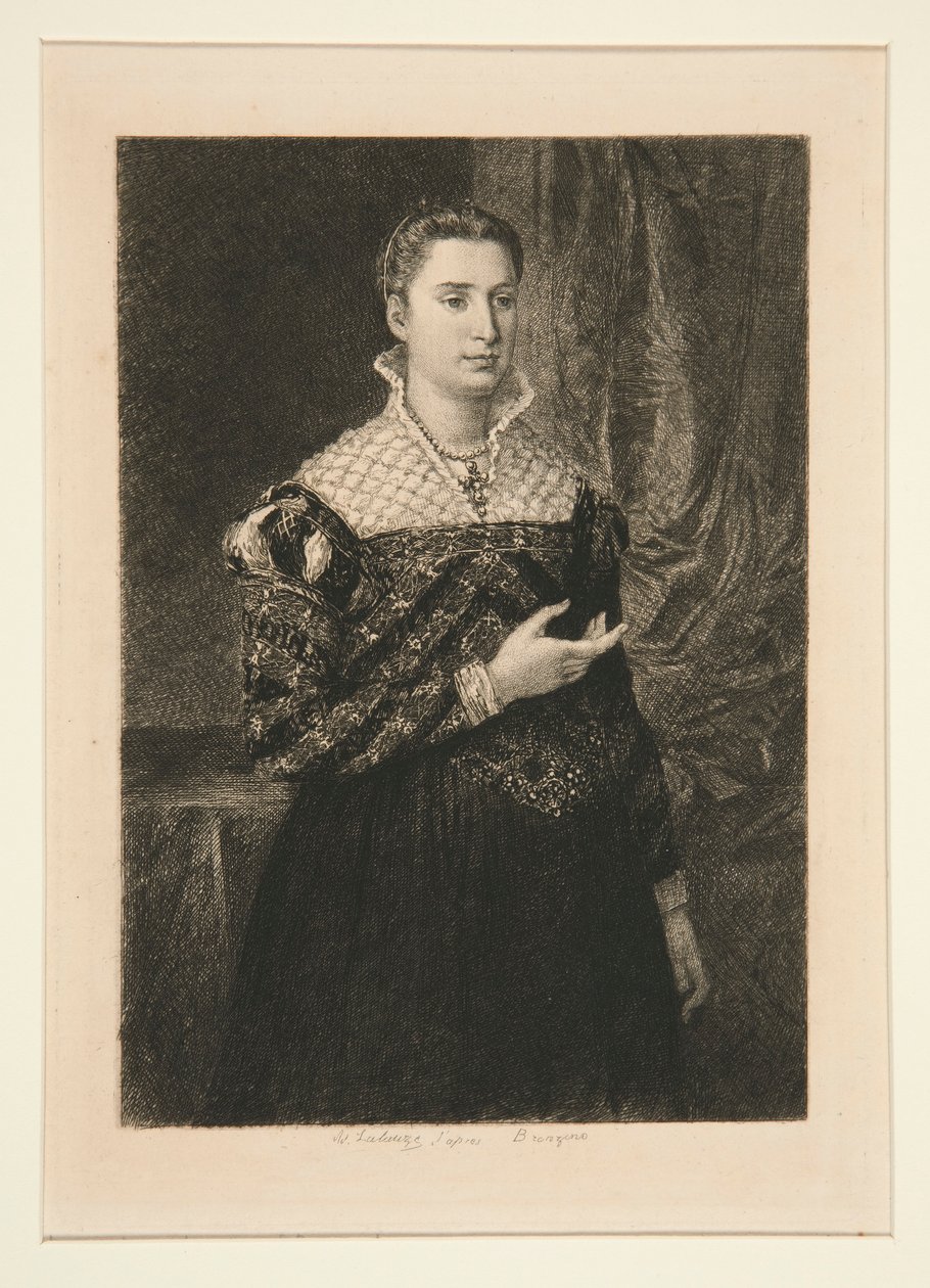 Ritratto di una signora da Adolphe Lalauze
