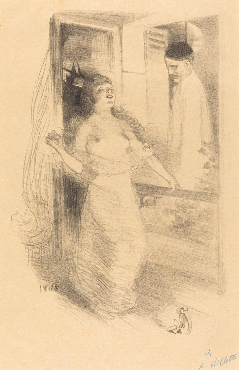 Clown appeso (Pierrôt pendu) da Adolphe Leon Willette