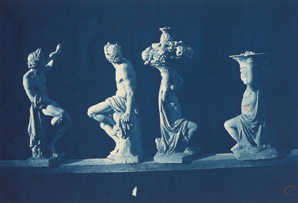 Quattro statue, 1868 circa (foto) da Adolphe Terris