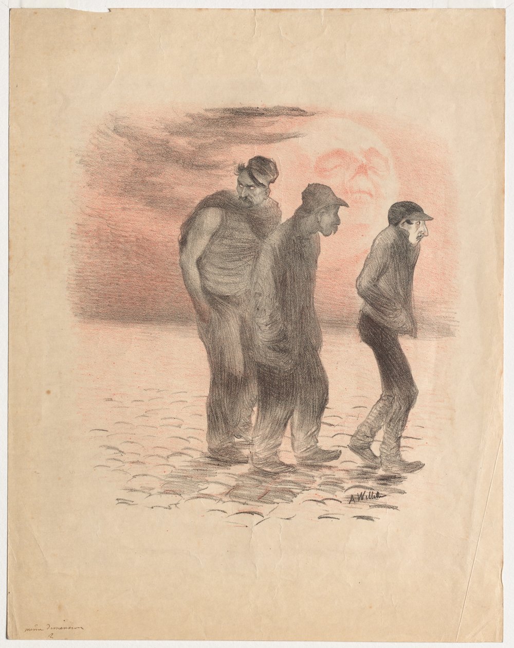 Scene di Parigi e assassini da Adolphe Leon Willette