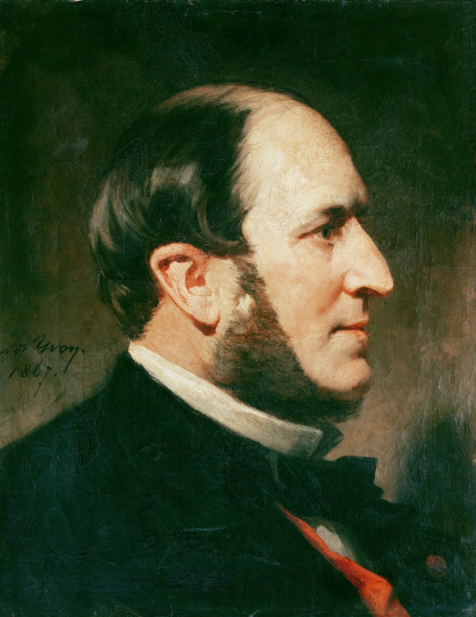 Barone Georges Eugene Haussmann (1809-91) 1867 da Adolphe Yvon