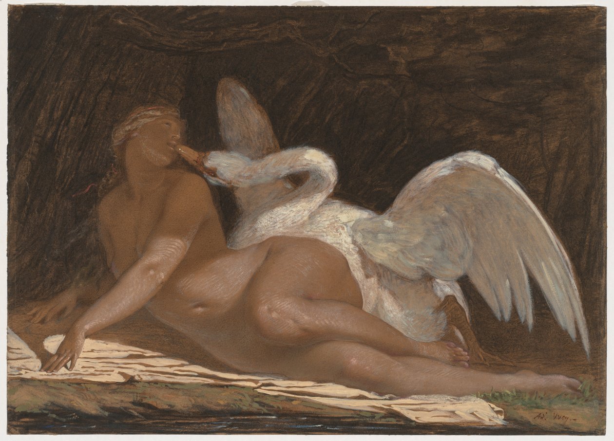 Leda e il Cigno da Adolphe Yvon