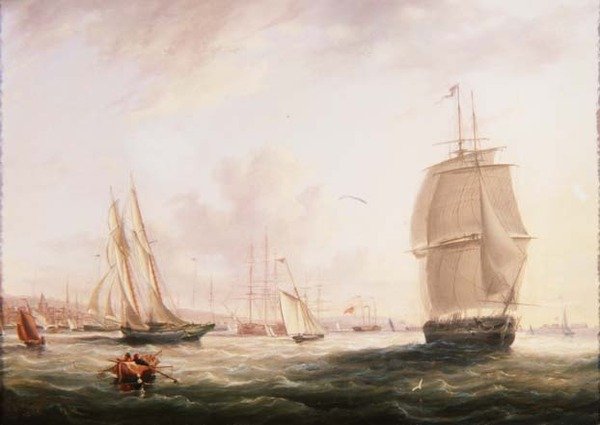 Navigazione al largo di Tilbury Fort, Gravesend da Adolphus Knell