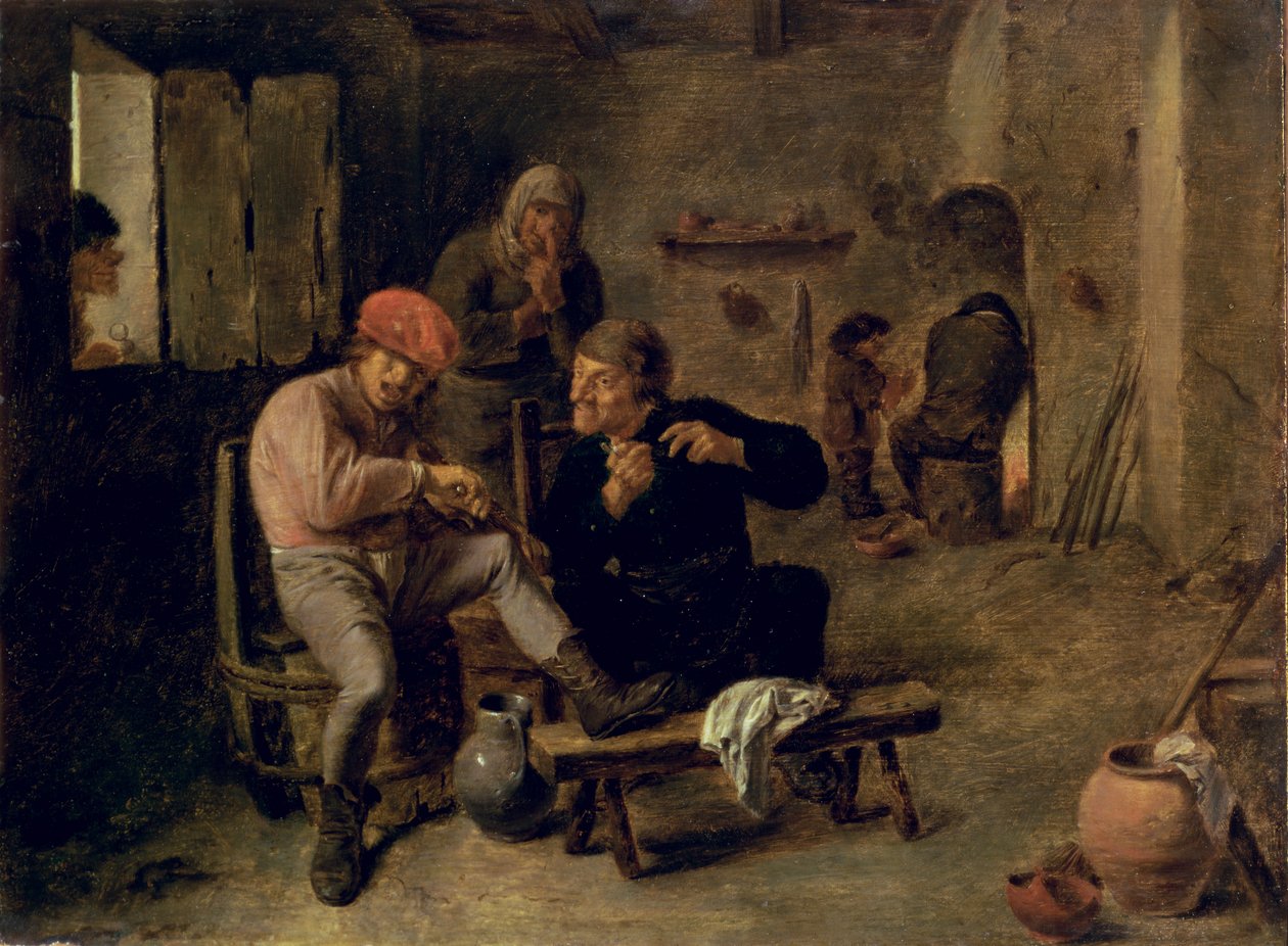 Scena di taverna, o Il violinista del villaggio da Adriaen Brouwer