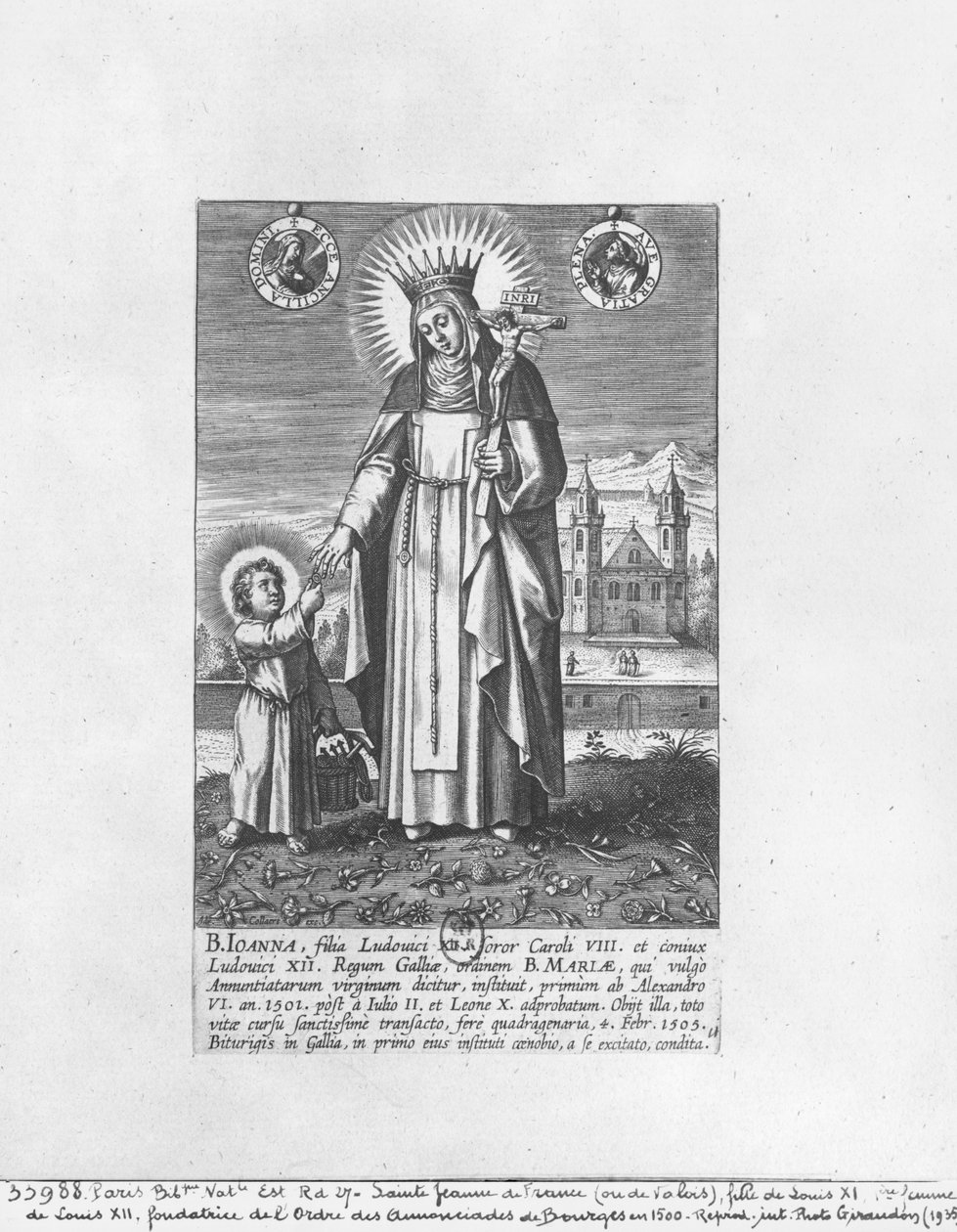 Santa Giovanna di Francia e Valois (1464-1505) da Adriaen Collaert